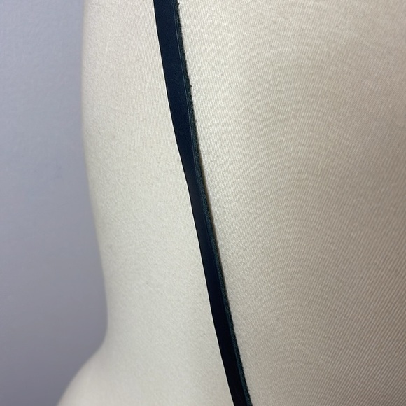 AWL‎ Snap Crossbody Clutch in Black Brown Color Block Leather - Picture 6 of 9